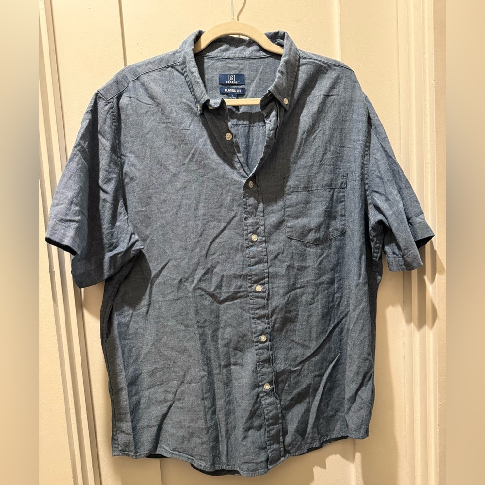 George Men's Casual Button Down Shirt